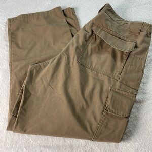 TRU-SPEC MEN'S BROWN/TAN RIPSTOP UTILITY CARGO PANTS SIZE 38X30 (36X29)
